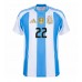 Maglie da calcio Argentina Lautaro Martinez #22 Prima Maglia Copa America 2024 Manica Corta